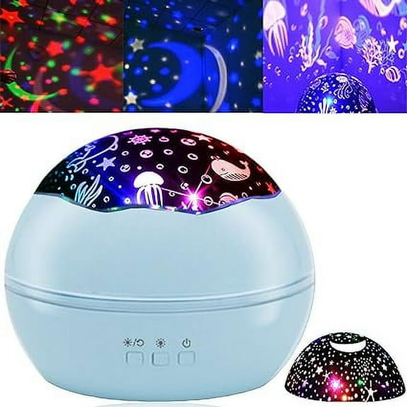 SZROBOY Star Projector Night Light for Kids 360 Degree Rotating Projection Lamp Colors Changing Projector Light for Boys Girls Bedroom Party Travel