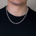 thumbnail image 4 of Sterling Silver 925 High Polished Figaro 150 5.6mm Chain Made in Italy 8" Jewelry Female Unisex, 4 of 5