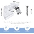 thumbnail image 2 of 2 Packs Window Blind Brackets with 4 pieces Screws, Mini Blind Brackets for Window Blinds Cordless, 2 of 5