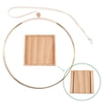 thumbnail image 4 of Monstrate Macramé bohemio de madera para plantas, colgador fácil de instalar para decoración del hogar, materiales de elección de regalo, Jardín y Patio Oro pintado, 4 of 6