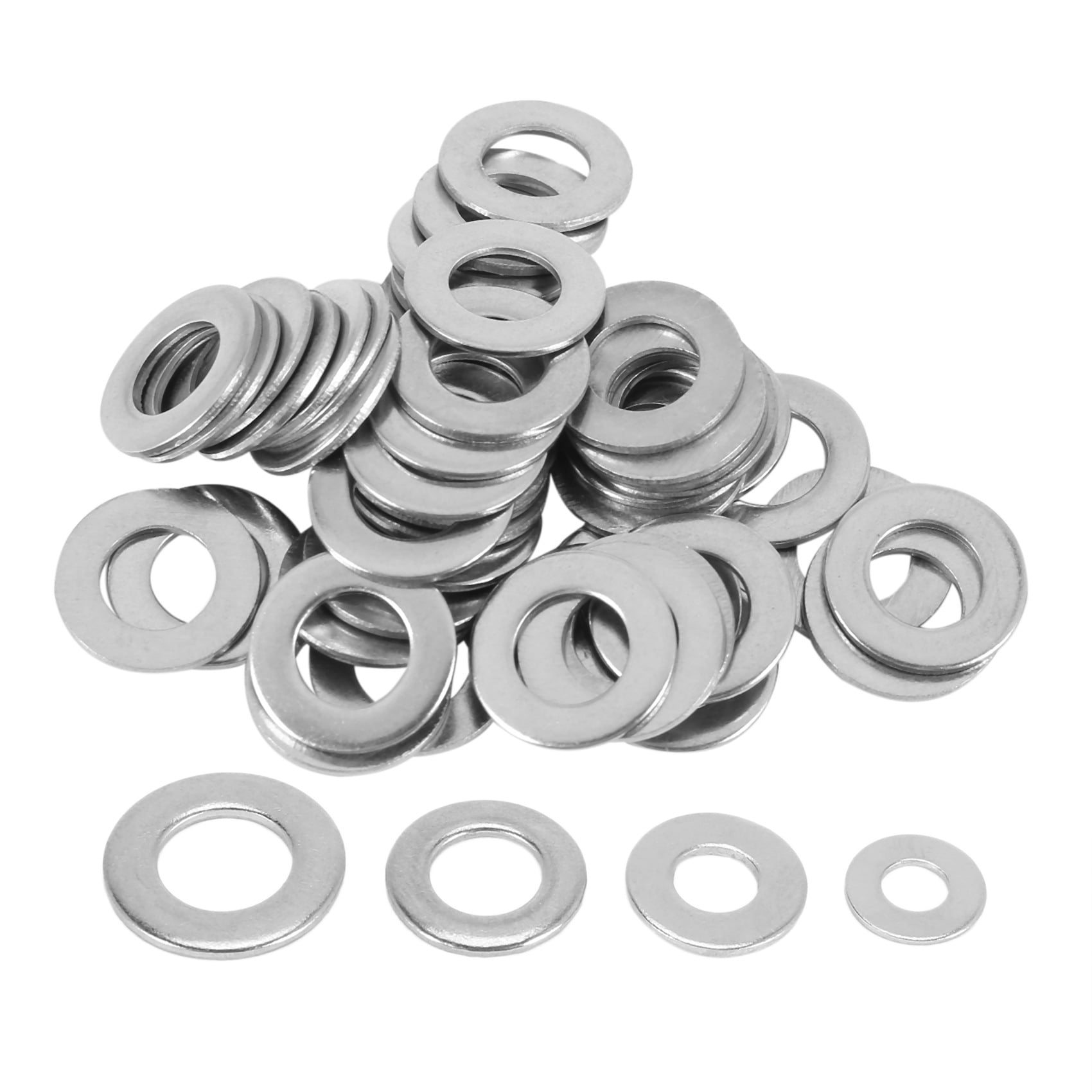 GreenCertified Global Featured 50PCS M3 Stainless Steel Metric Flat