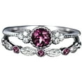 thumbnail image 2 of Awdenio Ladies' New Couple Zircon, Micro and 1PC Has Two Rings, Which Can Be Worn In Combination, 2 of 4