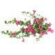 thumbnail image 4 of Moyic Flor de trompeta artificial Guirnalda Simulación Vine Colgante de pared Flor de plástico Plantas Artificiales Rosa roja Moyic HA8323-01B, 4 of 6