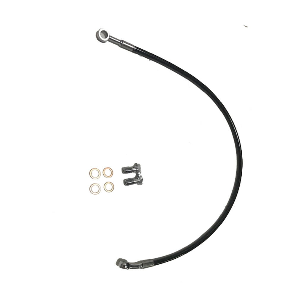 New Black Steel Racing Rear ATV Brake Line For 199006 Yamaha Banshee