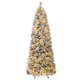 thumbnail image 1 of Costway Árbol de Navidad flocado de 210 cm con agujas de pino, 680 puntas de ramas, 200 luces LED, 1 of 4