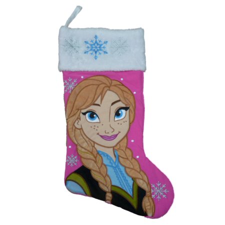 Disney Stocking Hangers Disney Princess Anna Christmas Stocking Plush Pink Frozen Holiday Stocking ()