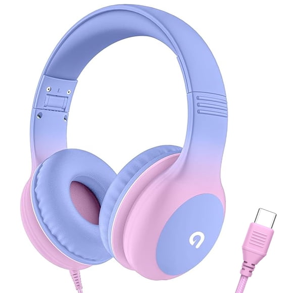 Auriculares con cable para niños ADOOPE USB-C, volumen seguro de 85 dB