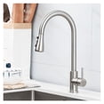 thumbnail image 2 of Kitchen Faucets Brushed Nickel Pull Out Kitchen Sink Water Tap Mixer 360 Rotation Stream Sprayer Head Hot Cold Taps For Kitchen ,Effortless Installation, 2 of 7