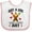White and Pink, variant on Inktastic Artist Just a Girl Who Loves Art Girls Baby Bib