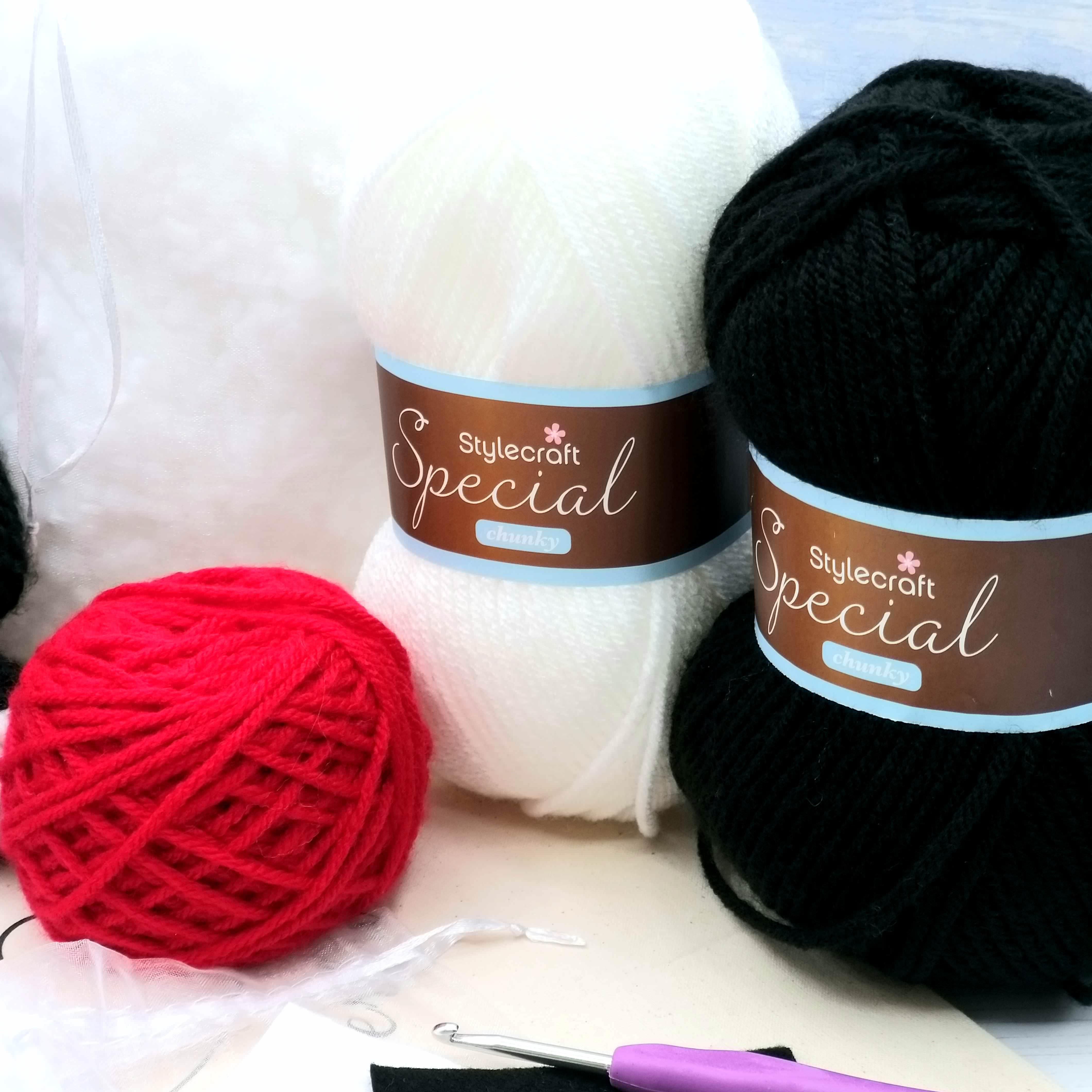 Crochet Kit Panda Luxury Crochet Craft DIY Kit (Peter the Black and White Panda)