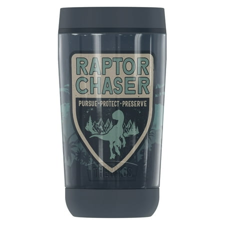 

Jurassic World Raptor Chaser GUARDIAN COLLECTION BY THERMOS Stainless Steel Travel Tumbler Vacuum insulated & Double Wall 12 oz.