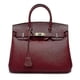 thumbnail image 1 of Women Ladies Handbag First Layer Cowhide Fashion Litchi Pattern Birkin Bag, 1 of 4