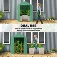 thumbnail image 4 of Outsunny Serre avec Bac de Jardin Surélevé, Serre Extérieure, Vert, 4 of 10