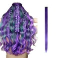 thumbnail image 1 of Clip In Hair Extension Colored Hair Extensions, Multi-colors Party Highlights Clip In Synthetic Hair, 1 of 2