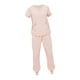 thumbnail image 2 of Uniforme de enfermera jinwen conjunto rosa manga corta, 2 of 8