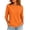 Saffron_#03, variant on Sewkxo Women's Casual 3/4 Length Sleeve T-Shirts Loose Crewneck Tops Basic Cotton Solid Tees Blouses Plus Size Fit Blouse,Royal Blue S