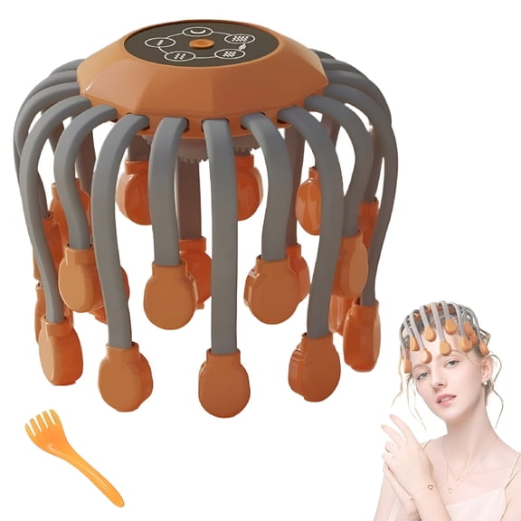 XIRQI 2026 New Head Massager for Migraine Relief with Music,Headache Massager for Migraines with 20 Vibrating Points,Electric Head Massager Scalp,Scalp Massager Tool,Stress Relax Migraine Massager