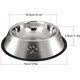 thumbnail image 2 of 1 comedero de acero inoxidable para perros, gatos o mascotas, con base de goma antideslizante, ideal para mascotas pequeñas o para beber agua (15 cm)., 2 of 5