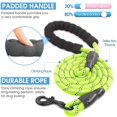 thumbnail image 2 of Strong Dog Leash with Comfortable Padded Handle and Highly Reflective Threads-Green, 2 of 5
