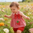 thumbnail image 2 of ibiyuan 4t Girl Clothes Cute Girl Outfits Fly Sleeve Tops Short Sets Floral Girl's 2 Piece Outfits Kids, 2 of 8