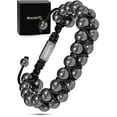 thumbnail image 1 of Pulsera magnética de hematita MagnetRx con perlas de 8 mm de resistencia máxima, 1 of 8