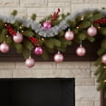 thumbnail image 2 of Northlight 12ct Shatterproof 4-Finish Christmas Ball Tree Ornament Set 4" - Pink, 2 of 3