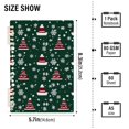 thumbnail image 2 of FORMRS 1-Subject Spiral Notebook 8" x 5" College Ruled 60 Refillable Sheet A5 Hard Cover, 2 Pack, Red Christmas Trees, 2 of 7