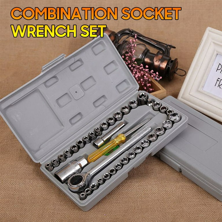 Socket Set with Ratchet (40-Piece)