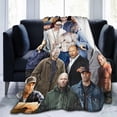 thumbnail image 2 of Blankets Jason Statham Soft and Comfortable Warm Fleece Throw Blanket Yoga Blankets Beach Blanket Picnic Blankets Decoration Gift for Decorate Room Dormitory Sofa Bed Camping Travel All Season80"x60", 2 of 7
