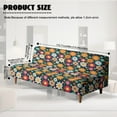 thumbnail image 7 of Xoenoiee Hippie Daisy Flower Pattern Stretch Armless Folding Sofa Slipcover Elastic One Piece Spandex T Cushion Futon Bed Covers Decorative Dust Proof Furniture Protector, 7 of 7