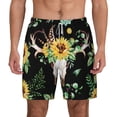 thumbnail image 2 of Picia pattern Mens Swim Trunks with Compression Liner Stretch Beach Shorts Quick Dry with Zipper Pockets No-Chafing Board Shorts-XX-Large, 2 of 9