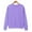 Purple, variant on Elvqul Hooded Sweatshirts for Women Solid Crew Neck Sweatshirts Long Sleeve Fleece Winter Fashionable Womens Tops Loose