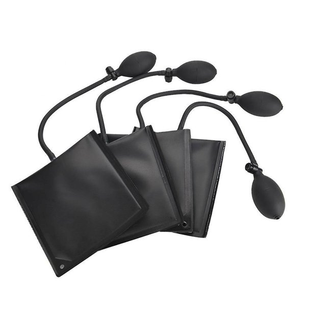 4 piezas/juego de cuñas inflables para coche Suaves y resistentes Capacidad de carga Capa engrosada Cuña de entrada de bomba de aire Cuña Cojín para vehículo