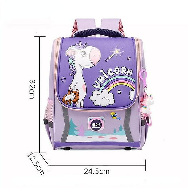Lindas mochilas de unicornio para ninas para ninos de 1 a 3 grados mochila impermeable ortopedica de dibujos animados mochila escolar para jardin de infantes mochila escolar Walmart en linea