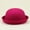 Hot Pink, variant on Dyfzdhu Women Wool Bowler Hats Elegant Rolled Brim Panama Hat Solid Bucket Hat Classic Top Hats Fedora Cap