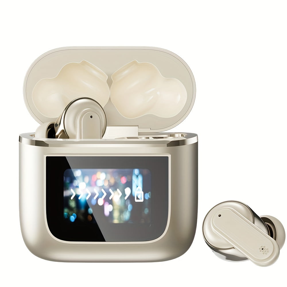2024 Upgraded Wireless Earbuds with Digital Display - Hd Sound, Lyrics & Language Support, Ideal for Sports, Music & Gaming - Compatible with Apple, Xiaomi, for Samsung, Huawei