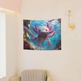 thumbnail image 3 of Uemuo Cute Underwater Axolotl Printed 29x37 Inch Tapestry Wall Hanging – Lightweight & Durable – Perfect for Dorm Decor, Beach Throw, Sofa Cover, Tablecloth, 3 of 8