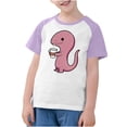 thumbnail image 4 of RXIRUCGD 2025 Vêtements d'Été pour Enfants Tout-Petits Garçons Filles Mode Mignon Col Rond Imprimé Manches Courtes Haut, 4 of 7