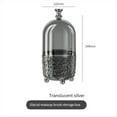 thumbnail image 1 of Makeup Brush Holder with Lid 360 Rotating Clear Dustproof Make Up Brushes Container -C, 1 of 8