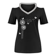 thumbnail image 4 of Camisetas Casuales para Mujeres Correa de Hombro de Verano Camiseta con Cuello en V, Manga Corta Top Ligero para el Hogar Y la Fiesta, 4 of 4
