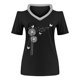 thumbnail image 4 of Camisetas Casuales para Mujeres Correa de Hombro de Verano Camiseta con Cuello en V, Manga Corta Top Ligero para el Hogar Y la Fiesta, 4 of 4