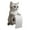 Silver Gradient, variant on KeirineCC Decorative Cat Toilet Paper Holder,White and Cream,Wall Mount Bathroom Tissue Dispenser with Ragdoll Design,6x8 Inches,1 Pcs,for Cat Lovers (Silver Gradient)