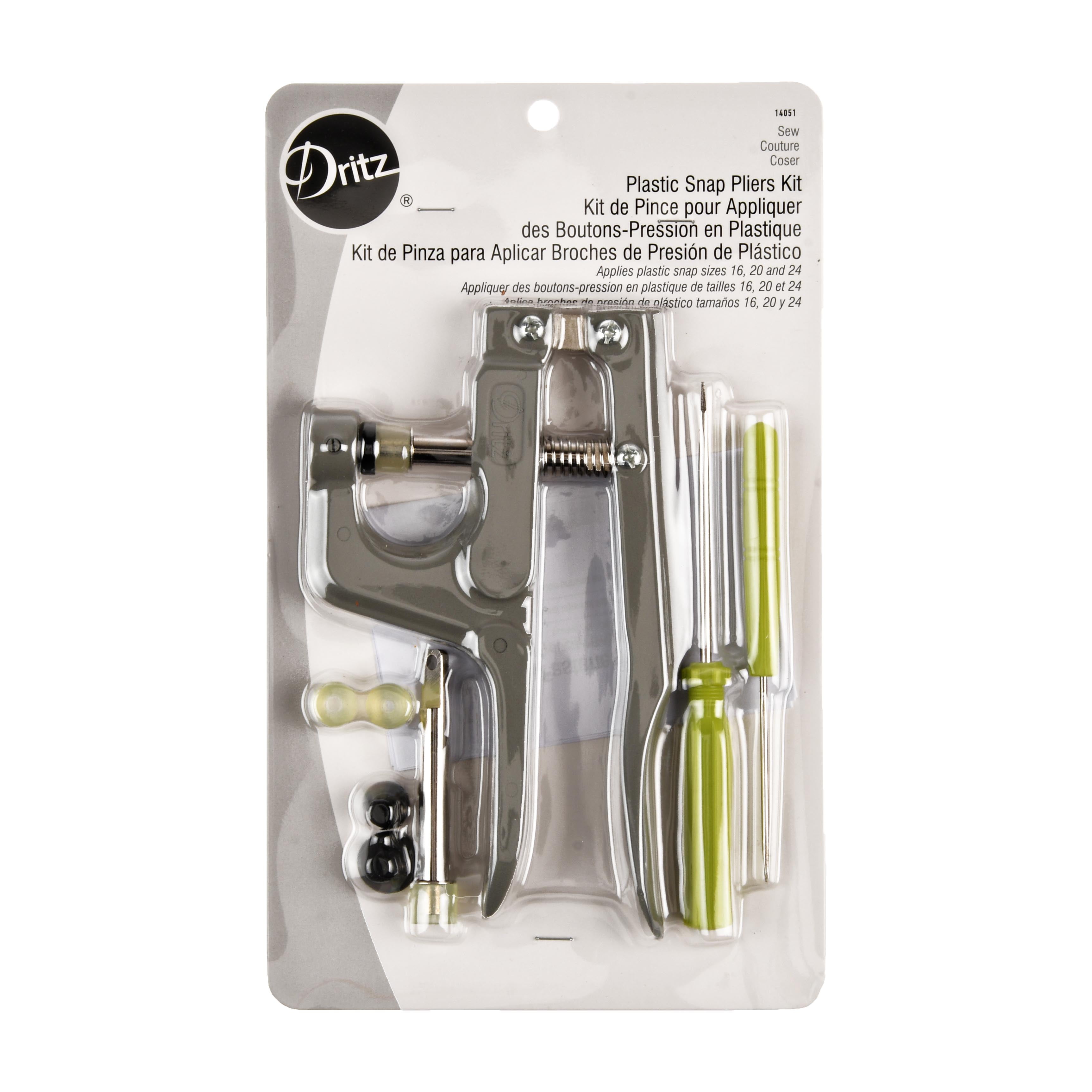 Dritz Plastic Snap Fastener Pliers Kit, 1 Each