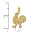 thumbnail image 2 of 14k Yellow Gold Polished Rooster Pendant Necklace 20x12.5mm Wide Pendant for Women - .9 Grams, 2 of 2