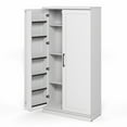 thumbnail image 5 of Furinno Robin Storage Kitchen Cabinet with 2 Doors 71H in White, 5 of 12