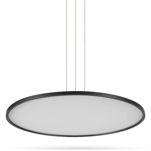 VONN Salm 24" ETL Certified Integrated LED Disc Chandelier in Black