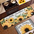 thumbnail image 3 of Sunshine Sunflower Kitchen Rugs and Mats for Floor, Spring Summer Decorations for Home, 2 Pcs Non-Slip Backing Spring Summer Mat, Summer Decor Holiday Kitchen Rug Sets with Runner 17"x47.2"+17"x30", 3 of 5