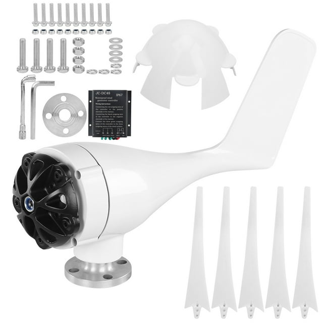 Small Wind Turbines, Wind Generator, Beautiful Look Durable Nylon Fiber For -40 Degrees Celsius -80 Degrees Celsius 5Pcs Automatic Adjustment Of Wind Direction Angle