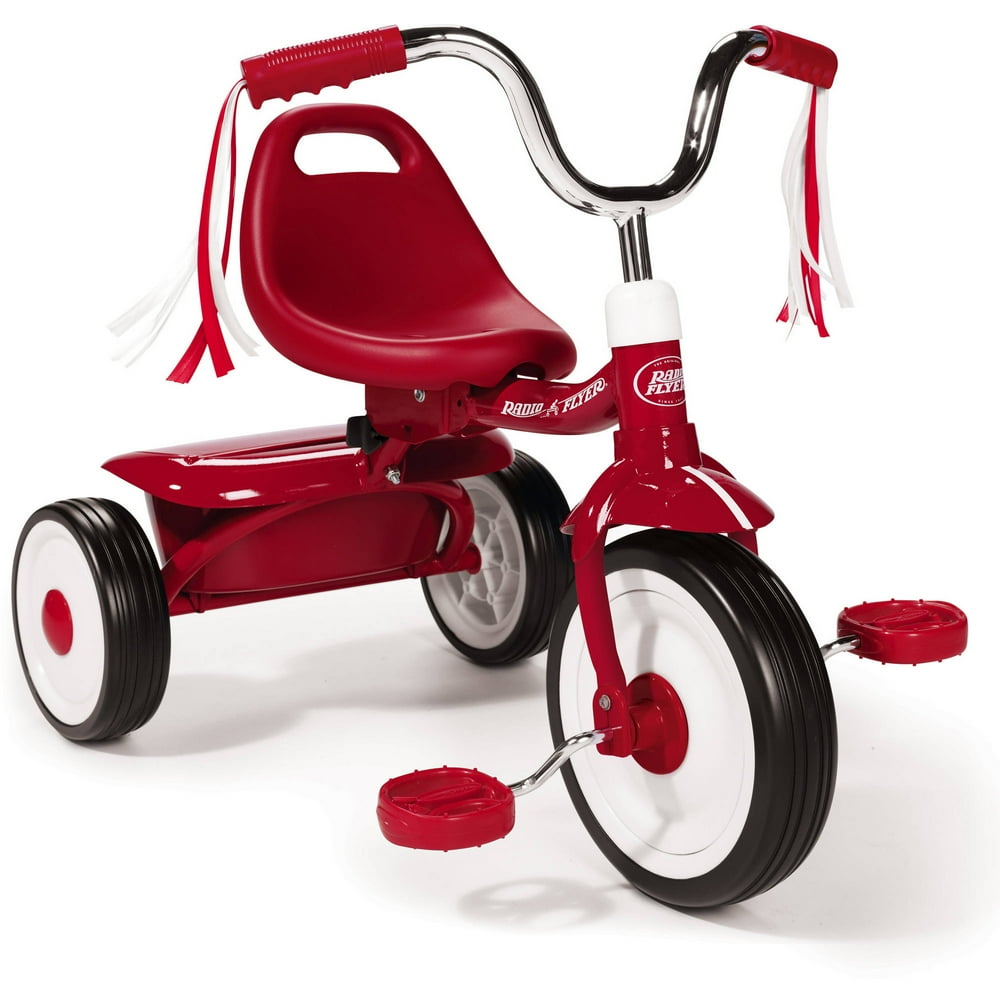 how to adjust seat on radio flyer fold 2 go trike