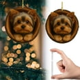 thumbnail image 4 of 8PCS Forest Animal Acorn Ornaments – Rustic Woodland Christmas Decorations, Acrylic Cat Dog Owl Hedgehog Otter Tiger Tree Ornaments, Nature-Themed Holiday Décor & Gifts, 4 of 8